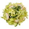 Салат из капусты и редиса с маслом